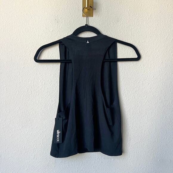 NWT NEW Ultracor Black Mini Star Stripe Tank Top Size XS - Picture 3 of 5